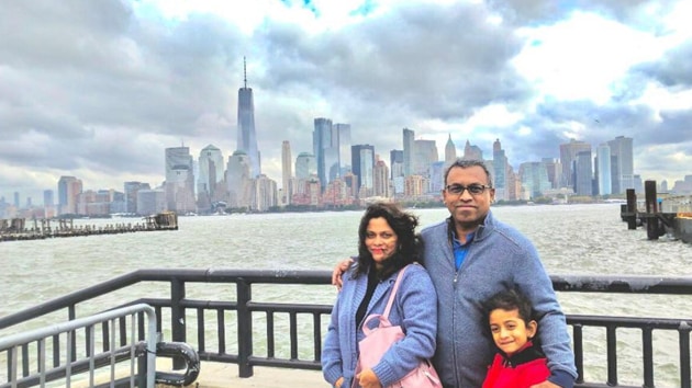 Francis Joseph, with his wife Reni and daughter Rhea (HTPhoto) Francis Joseph, with his wife Reni and daughter Rhea (HTPhoto)