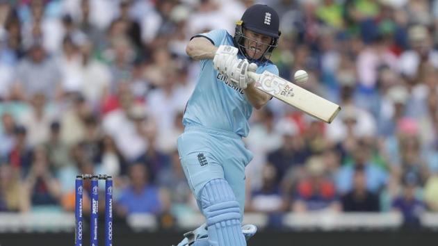 England's captain Eoin Morgan in action. (AP) England's captain Eoin Morgan in action. (AP)