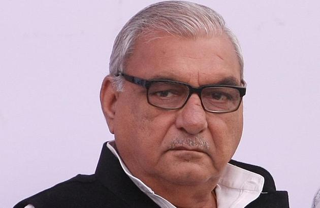 Former Haryana CM Bhupinder Singh Hooda visited Rohtak to address party workers and asked them to start preparing for the upcoming state assembly polls.(HT File Photo/Keshav Singh)