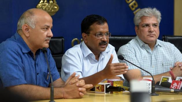 Women in Delhi will be allowed free travel in public buses and metros, Delhi Chief Minister Arvind Kejriwal said on Monday. The CM said officials had been given a week to come up with a detailed plan on implementing the proposal. “We’re making an effort to start this within 2-3 months. We’re also seeking suggestions from people, regarding its implementation,” he said. (Mohd Zakir / HT Photo) 