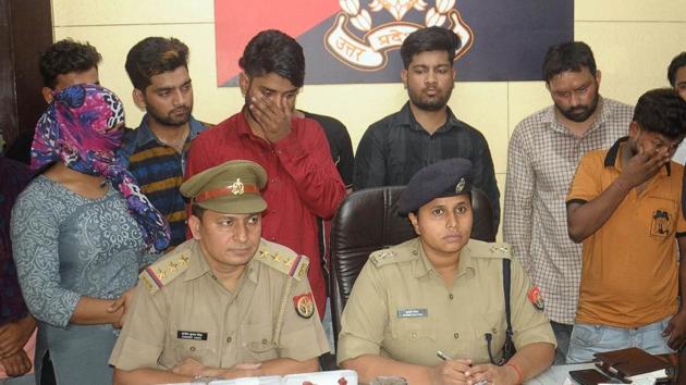 The 15 members were booked under the Indian Penal Code sections for criminal breach of trust and cheating at Indirapuram police station.(HT Photo/Sakib Ali) The 15 members were booked under the Indian Penal Code sections for criminal breach of trust and cheating at Indirapuram police station.(HT Photo/Sakib Ali)