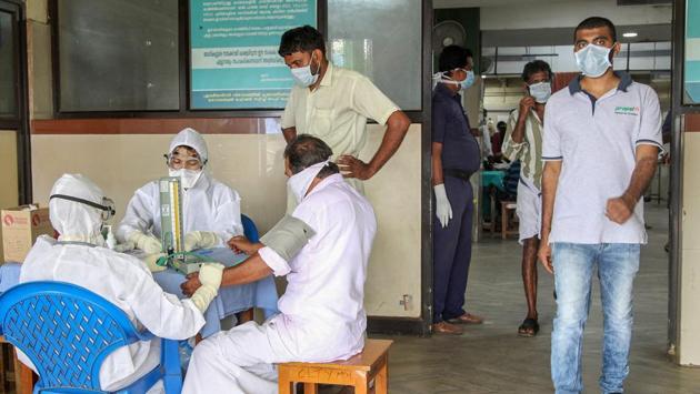 A 23-year-old man in Kerala’s Ernakulam district has tested positive for the deadly brain-damaging Nipah disease, the state’s health minister KK Shailaja said on Monday, prompting the government to open fever clinics and isolation wards in three medical colleges in Kozhikode, Thrissur and Ernakulam. Doctors, who treated Nipah patients in Kozhikode last year, have been directed to move to Kochi. (PTI File) A 23-year-old man in Kerala’s Ernakulam district has tested positive for the deadly brain-damaging Nipah disease, the state’s health minister KK Shailaja said on Monday, prompting the government to open fever clinics and isolation wards in three medical colleges in Kozhikode, Thrissur and Ernakulam. Doctors, who treated Nipah patients in Kozhikode last year, have been directed to move to Kochi. (PTI File)