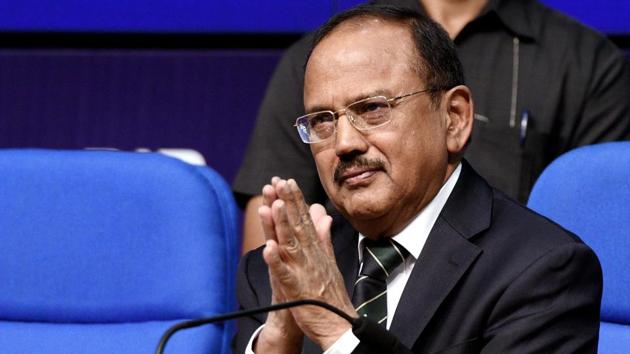 National Security Adviser Ajit Doval has been re-appointed to the top post in the Prime Minister’s Office with an upgrade. He will hold the rank of a Cabinet Minister. “His appointment will be co-terminus with the term of the Prime Minister or until further orders, whichever is earlier,” a government order issued on Monday said. (Mohd Zakir / HT Archive) 