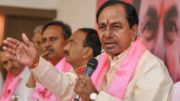 K Chandrashekhar Rao’s Telangana Rashtra Samithi (TRS) won the local boy elections in Telangana with an overwhelming performance. (PTI FILE PHOTO) K Chandrashekhar Rao’s Telangana Rashtra Samithi (TRS) won the local boy elections in Telangana with an overwhelming performance. (PTI FILE PHOTO)