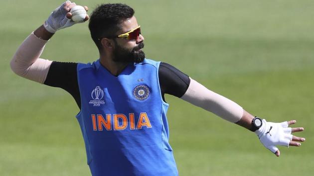 Virat Kohli attends a training session. (AP) Virat Kohli attends a training session. (AP)