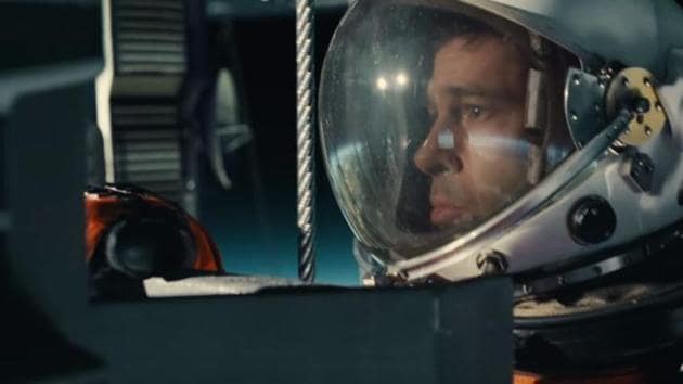 Brad Pitt in a still from Ad Astra.