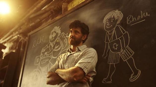 Hrithik Roshan plays the role of a mathematician and teacher Anand Kumar from Bihar(INSTAGRAM/HRITHIKROSHAN)