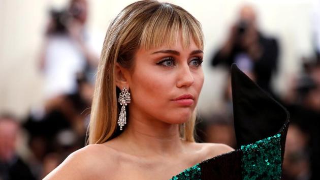 Miley Cyrus at the 2019 Met Gala.(REUTERS)