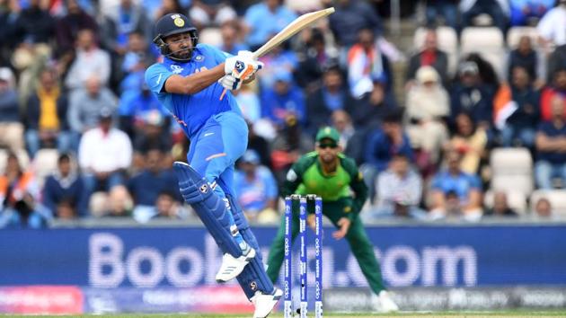 India's Rohit Sharma plays a shot. (AFP)