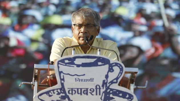 Amedkar said the VBAwas formed to represent Dalits, OBC’s, Dhangars and Muslims, and had the potential to alter the political landscape of the state.(Rahul Raut/HT File Photo)