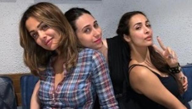 Malaika Arora, Karisma Kapoor and Amrita Arora had a get-together on Wednesday. Malaika Arora, Karisma Kapoor and Amrita Arora had a get-together on Wednesday.