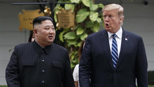 Talks between the two countries hit a roadblock after the second summit in Vietnam ended abruptly with no joint statement being released.(AP File Photo) Talks between the two countries hit a roadblock after the second summit in Vietnam ended abruptly with no joint statement being released.(AP File Photo)