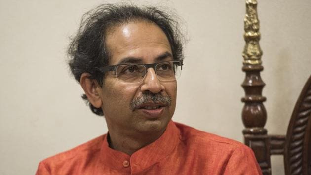 Shiv Sena Chief Uddhav Thackeray at Matoshri during a press conference after BJP's Victory in Lok Sabha election, Kalanagar, Bandra East in Mumbai. (Photo by Aalok Soni/Hindustan Times) Shiv Sena Chief Uddhav Thackeray at Matoshri during a press conference after BJP's Victory in Lok Sabha election, Kalanagar, Bandra East in Mumbai. (Photo by Aalok Soni/Hindustan Times)