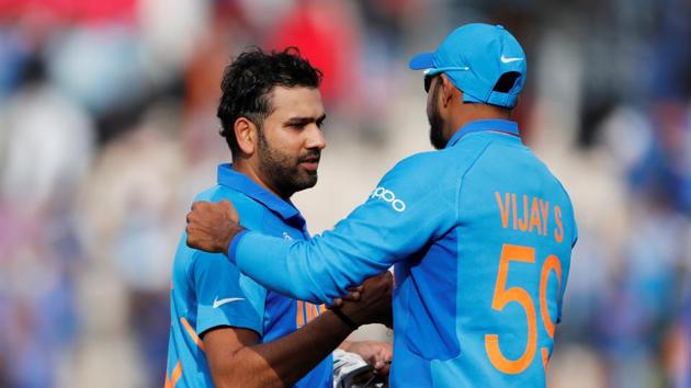 ICC Cricket World Cup - South Africa v India - The Ageas Bowl, Southampton, Britain - June 5, 2019 India's Rohit Sharma celebrates at the end of the match Action Images via Reuters/Paul Childs(Action Images via Reuters) ICC Cricket World Cup - South Africa v India - The Ageas Bowl, Southampton, Britain - June 5, 2019 India's Rohit Sharma celebrates at the end of the match Action Images via Reuters/Paul Childs(Action Images via Reuters)