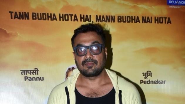 Producer Anurag Kashyap at the wrap-up party of his upcoming film Saand Ki Aankh in Mumbai on May 2, 2019.(IANS) Producer Anurag Kashyap at the wrap-up party of his upcoming film Saand Ki Aankh in Mumbai on May 2, 2019.(IANS)