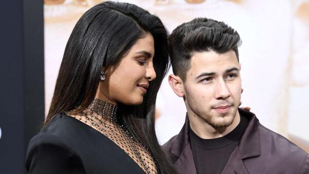 Priyanka Chopra-Jonas and Nick Jonas attend the Premiere Of Amazon Prime Video's Chasing Happiness.(AFP)