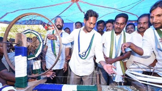 Jagan Mohan Reddy also announced that 50 per cent of the cabinet berths would also be filled up with legislators from SC, ST, OBC and minority communities to ensure social justice to the deprived communities.(YS Jagan Mohan/Twitter)