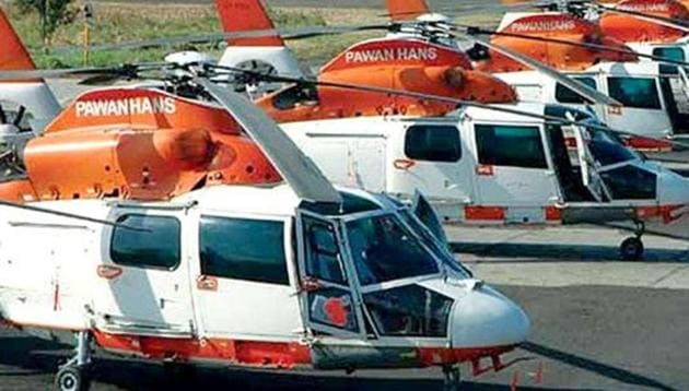 A Pawan Hans official said that the contract system has been introduced as the management could not increase the salary amount in the old structure.(Photo Credit: Pawan Hans website) A Pawan Hans official said that the contract system has been introduced as the management could not increase the salary amount in the old structure.(Photo Credit: Pawan Hans website)