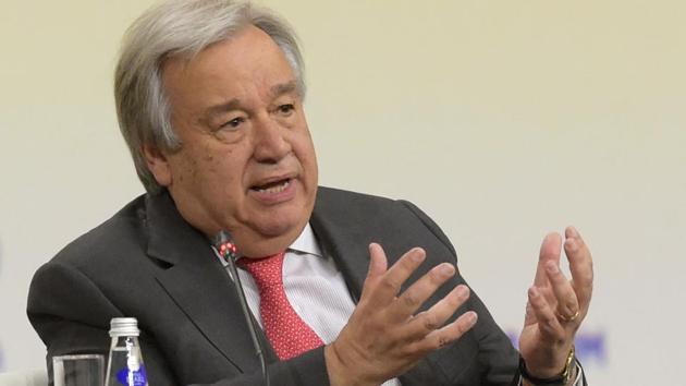 The UN owes India USD 38 million, for peacekeeping operations as of March 2019, UN Secretary General Antonio Guterres said.(AFP) The UN owes India USD 38 million, for peacekeeping operations as of March 2019, UN Secretary General Antonio Guterres said.(AFP)
