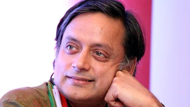 Senior Congress leader Shashi Tharoor on Friday did not agree with National Commission for Scheduled Tribes (NCST) chairman Nand Kumar Sai over his request to make Sanskrit as an official language and stated that ‘his advice is not realistic.’ (Vivek R Nair / HT Archive )
