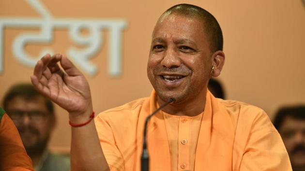 Chief Minister Yogi Adityanath on Friday unveiled a statue of Lord Ram at Ayodhya Shodh Sansthan here. The seven-foot-tall statue of Lord Ram made from a single block of rosewood and purchased from Karnataka depicts Kodand Ram- one of the five forms of Lord Ram. Adityanath visited galleries and released books and a postal cover at the Ayodhya Shodh Sansthan museum after unveiling the statue. (PTI File)