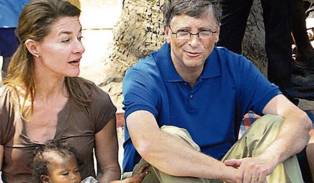 Melinda and Bill Gates at a village in Patna district.(AFP File Photo)