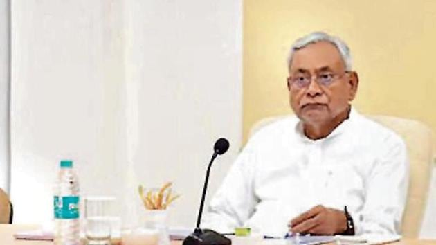 CM Nitish Kumar at the crime review meeting in Patna.(HT Photo) CM Nitish Kumar at the crime review meeting in Patna.(HT Photo)