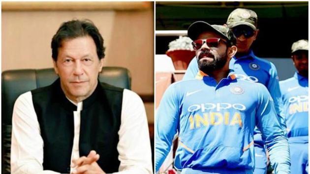 Pakistan PM Imran Khan and India cricket captain Virat Kohli(Collage)