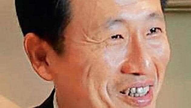 Seen here is Singapore education minister Ong Ye Kung.
