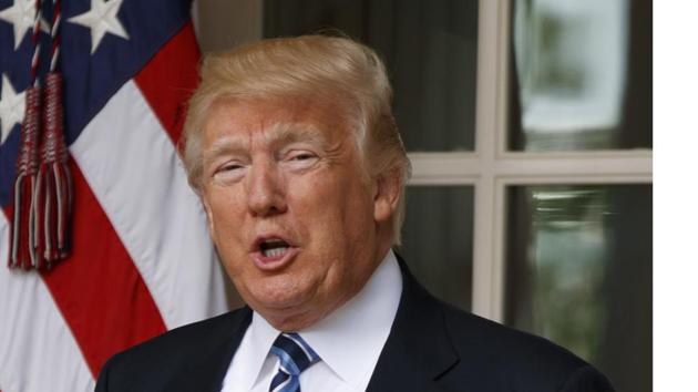 US President Donald Trump has left people astonished with his knowledge of space and the universe and has become a laughing stock yet again after he claimed that the moon is a part of Mars. (AP) US President Donald Trump has left people astonished with his knowledge of space and the universe and has become a laughing stock yet again after he claimed that the moon is a part of Mars. (AP)