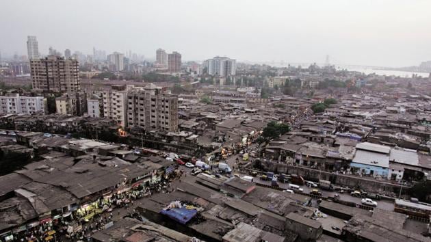 Aerial View of Dharavi in Mumbai. Image used for representational purpose only.(HT Photo by Kunal Patil)
