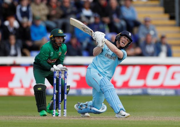 England's Eoin Morgan in action against Bangladesh in Cardiff. (Action Images via Reuters)