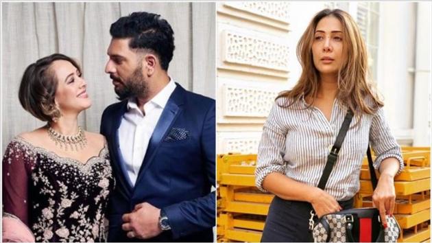 Hazel Keech has shared a post for her husband Yuvraj Singh and Kim Sharma has left a comment.