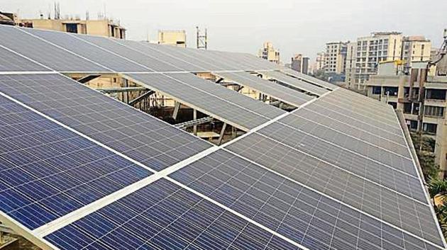 The ST Mehta School in Ghatkopar installed the solar panels in December 2018. (HTPhotos) The ST Mehta School in Ghatkopar installed the solar panels in December 2018. (HTPhotos)
