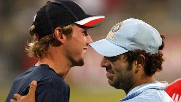 A file photo of Stuart Broad (L) and Yuvraj Singh.(Instagram)