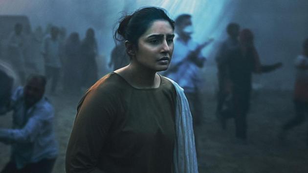 Huma Qureshi in a still from Netflix’s Leila.