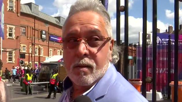 Absconding liquor baron, Vijay Mallya, who is facing extradition proceedings in the UK, was greeted with ‘chor hai’ chants outside The Oval on Sunday.(ANI Photo)