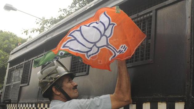 Bharatiya Janata Party (BJP) is observing “Black Day” in West Bengal and a 12-hour shutdown in North 24 Parganas district’s Basirhat subdivision to protest the killing of its workers and the “deteriorating” law and order situation in the state. They took out protest rallies in the district subdivision, demanding immediate arrest of the culprits involved in the killings of its workers. (Samir Jana / HT File) Bharatiya Janata Party (BJP) is observing “Black Day” in West Bengal and a 12-hour shutdown in North 24 Parganas district’s Basirhat subdivision to protest the killing of its workers and the “deteriorating” law and order situation in the state. They took out protest rallies in the district subdivision, demanding immediate arrest of the culprits involved in the killings of its workers. (Samir Jana / HT File)