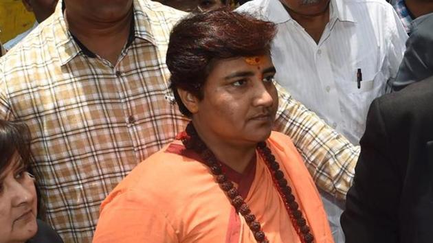 A special court here on Monday granted a day’s exemption from appearance on health grounds to BJP MP Pragya Singh Thakur, accused of conspiring the September 2008 Malegaon bomb blast.(AFP)