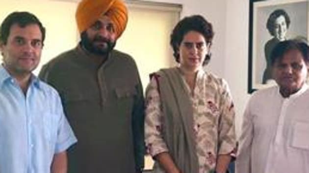 The cricketer-turned-politician also posted a picture in which he seen along with Rahul Gandhi, Congress general secretary Priyanka Gandhi Vadra and senior leader Ahmed Patel. (Twitter/@sherryontopp) The cricketer-turned-politician also posted a picture in which he seen along with Rahul Gandhi, Congress general secretary Priyanka Gandhi Vadra and senior leader Ahmed Patel. (Twitter/@sherryontopp)