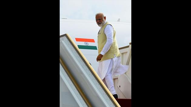 Pakistan decided in principle to let Prime Minister Narendra Modi’s aircraft fly over its airspace to Bishkek in Kyrgyzstan where he has to attend the Shanghai Cooperation Organisation (SCO) summit on June 13-14, where his Pakistani counterpart Imran Khan would also be present. (Ishara S. Kodikara / AFP)