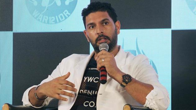 Indian cricketer Yuvraj Singh speaks during a news conference to announce his retirement from international cricket, in Mumbai on June 10, 2019(AFP)
