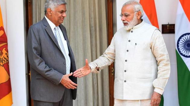 India, Maldives and Sri Lanka will join hands against terror, wrote Sri Lankan PM Ranil Wickremesinghe on his Facebook page late on Monday.(AFP Photo) India, Maldives and Sri Lanka will join hands against terror, wrote Sri Lankan PM Ranil Wickremesinghe on his Facebook page late on Monday.(AFP Photo)
