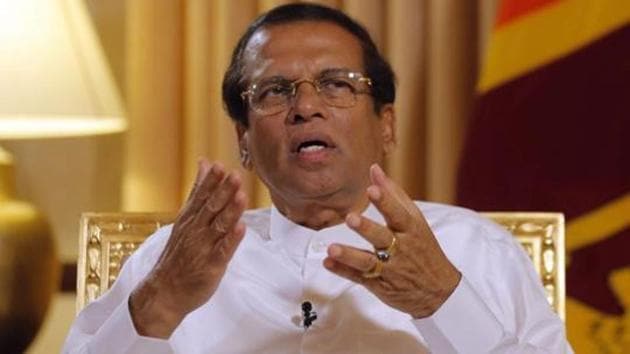 President Sirisena last week asked the Cabinet to halt the hearings, citing national security concerns.(AP)