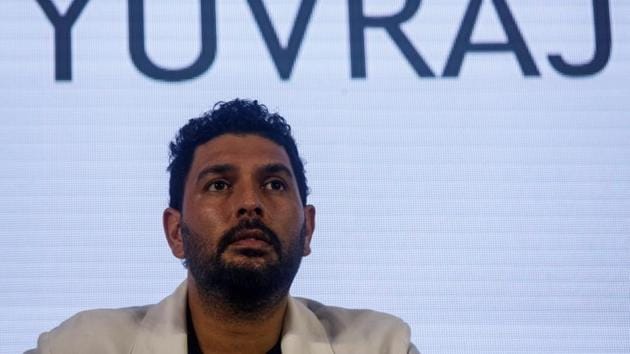 Indian cricket player Yuvraj Singh attends a news conference after announcing his retirement from international cricket in Mumbai, India, June 10, 2019(REUTERS)