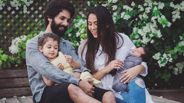 Shahid Kapoor and Mira Rajput often share family pictures. (Instagram) Shahid Kapoor and Mira Rajput often share family pictures. (Instagram)