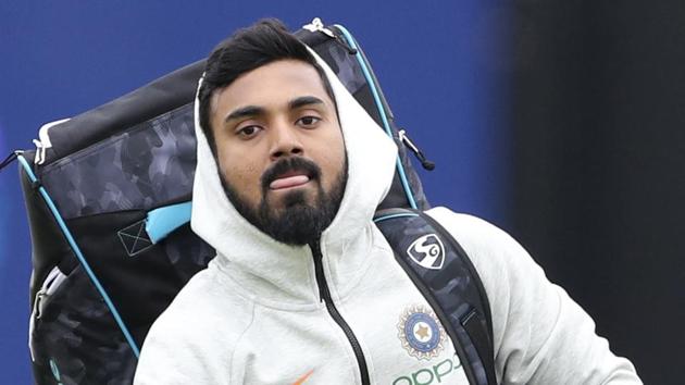 India's K.L. Rahul leaves after batting in the nets during a training session(AP) India's K.L. Rahul leaves after batting in the nets during a training session(AP)