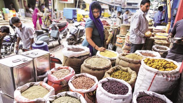 Retail inflation spiked to a seven-month high of 3.05 per cent in May mainly due to costlier food items, government data showed Wednesday.(Bloomberg File Photo)