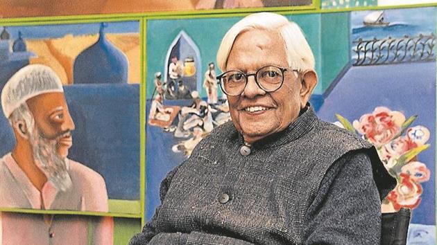 Bhupen Khakhar (1943 to 2003) is celebrated in the country as one of the path-breaking modernists of India on Tuesday in Mumbai, India.(HT file photo)