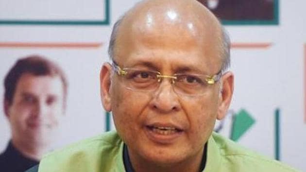Congress spokesperson Abhishek Manu Singhvi told the BJP to discourage experts from making political comments.(PTI PHOTO)